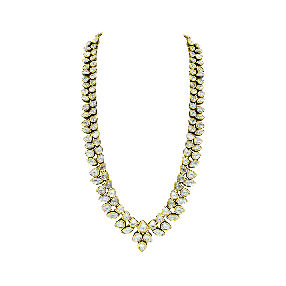 Polki Necklace with Seamless Contoured Design